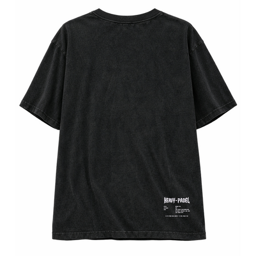 Heavy Padel Hip Hop Tee schwarz Rückansicht