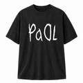 Heavy Padel PaDl Tee schwarz Vorderansicht mit Rock-Print